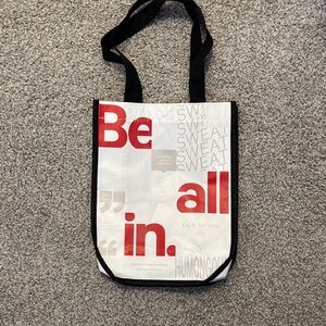 lululemon athletica Red and White Graphic Tote